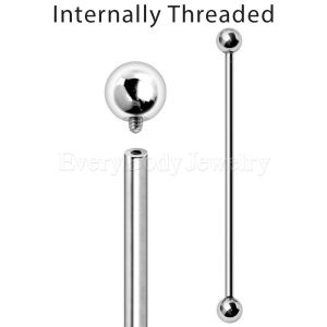 Product 316L Surgical Steel Internally Threaded Industrial Barbell