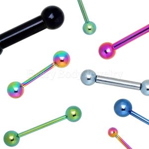 Product PVD Plated over 316L Surgical Steel Barbell with Two Balls