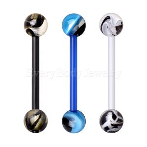 Product PTFE Barbell with Two Tone Marble Balls