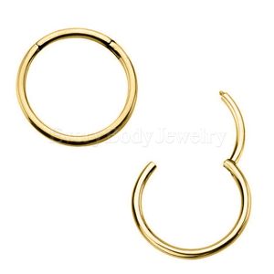 Product Gold Plated 316L Surgical Steel Seamless Clicker Ring
