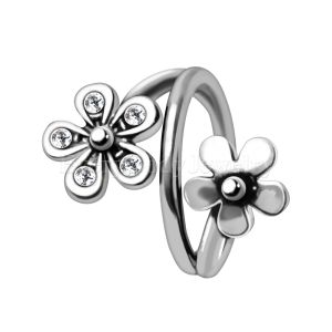 Product Twist Style Flower Seamless Ring