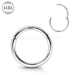 Product 14Kt. White Gold Seamless Clicker Ring