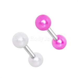 Product 316L Surgical Steel Acrylic Pearl Ball Cartilage Earring