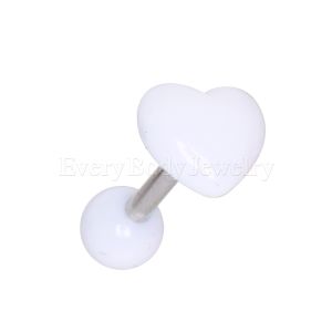 Product 316L Surgical Steel Cartilage Earring with Acrylic Heart