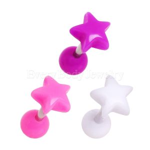Product 316L Surgical Steel Cartilage Earring with Acrylic Star