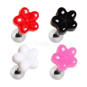 Product 316L Surgical Steel Cartilage Earring with UV Acrylic Daisy