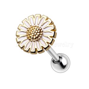 Product Gold Plated Wild Yellow Daisy Cartilage Earring