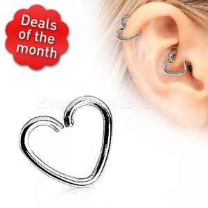 Product 316L Surgical Steel Heart Shaped Cartilage Earring