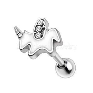 Product 316L Stainless Steel Flying Unicorn Cartilage Earring