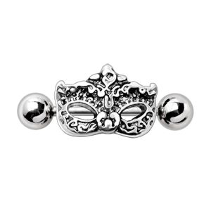 Product 316L Stainless Steel Venetian Mask Cartilage Cuff Earring