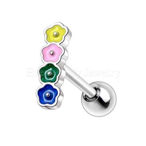 Product 316L Stainless Steel Lively Flowers Cartilage Earring