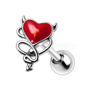 Product 316L Stainless Steel Devil's Heart Cartilage Earring