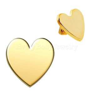 Product Gold Plated Heart Dermal Top