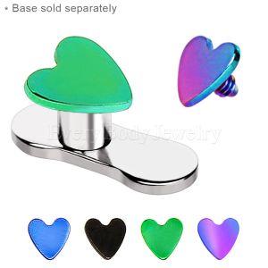 Product PVD Plated Heart Dermal Top