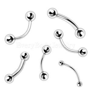 Eyebrow Rings | Curved Barbells - Basic Piercing Jewelry