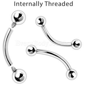 Details about   316L Stainless Steel Internally Threaded barbell Body Jewelry Eyebrow Lip