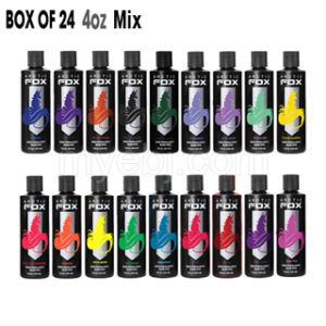 Product Box of 24 - 4oz Arctic Fox Semi Permanent Hair Dye - Starter Mix