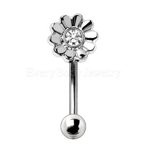 Product 316L Stainless Steel Daisy Flower Eyebrow Ring