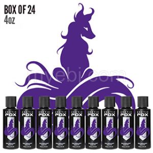 Product Box of 24 Arctic Fox Semi Permanent Hair Dye  - Purple AF