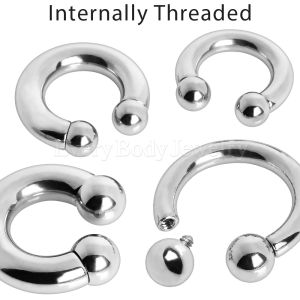 Product 316L Surgical Steel Internally Threaded Horseshoe