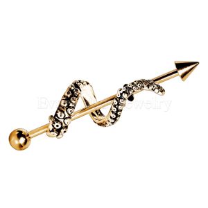 Product Gold Plated Tentacle Wrap Industrial Barbell
