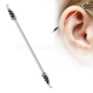 Product 316L Surgical Steel Industrial Barbell with Wings