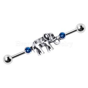 Product 316L Stainless Steel Lucky Elephant Industrial Barbell