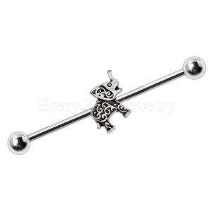Product 316L Surgical Steel Henna Elephant Industrial Barbell