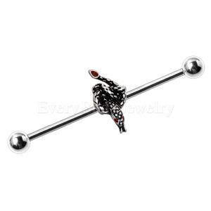 Product 316L Stainless Steel Rattlesnake Industrial Barbell