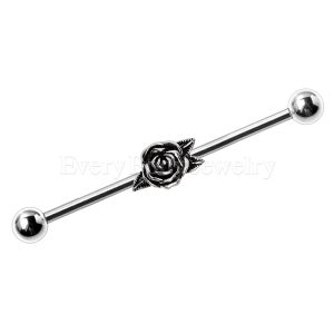 Product 316L Stainless Steel Metal Rose Industrial Barbell