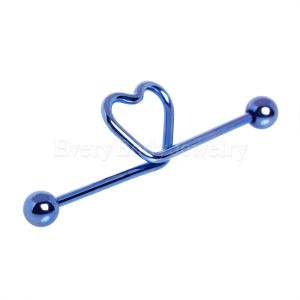 Product PVD Plated Heart Industrial Barbell