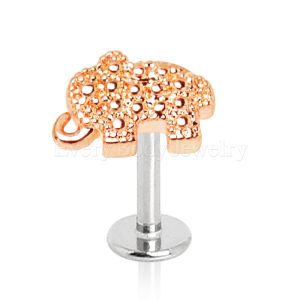 Product Rose Gold Plated Elephant Labret