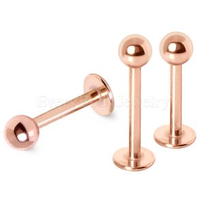 Product Rose-Gold Plated Labret / Monroe with Ball