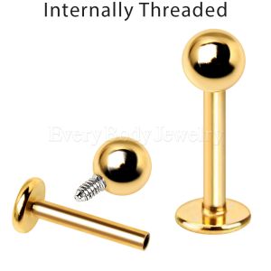 Product Gold Plated Internally Threaded Labret