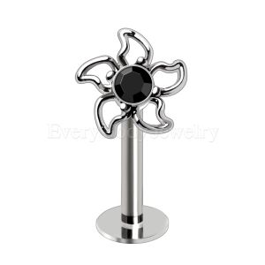 Product 316L Stainless Steel Pinwheel Flower Labret