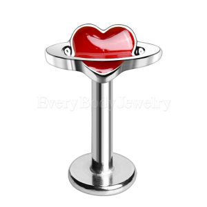 Product 316L Stainless Steel Heart Planet Labret