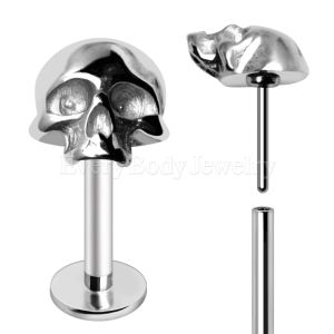 Product 316L Stainless Steel Skull Push In Labret
