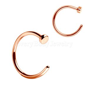 Product Rose Gold Plated Nose Hoop Ring