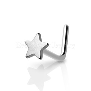 Product 316L Stainless Steel Star L Bend Nose Ring