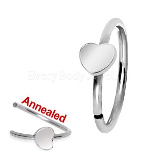 Product 316L Surgical Steel Annealed Heart Nose Hoop