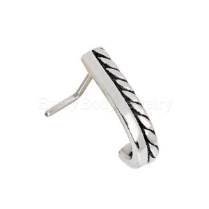 Product 316L Stainless Steel Double Band L Bend Half Nose Hoop