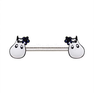 Product 316L Stainless Steel White Hippo Nipple Bar