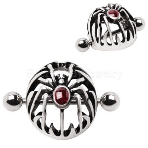 Product 316L Stainless Steel Gothic Spider Dome Shape Nipple Shield