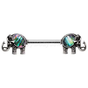 Product 316L Stainless Steel Abalone Shell Elephant Nipple Bar