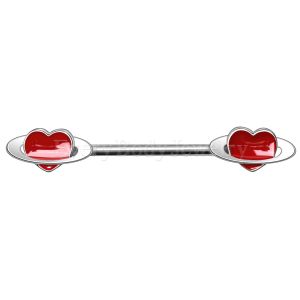 Product 316L Stainless Steel Heart Planet Nipple Bar