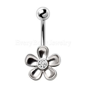 Product 316L Stainless Steel Daisy Flower Navel Ring
