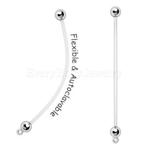 Product PTFE Pregnancy Navel Ring w/ Ring to Attach Dangle