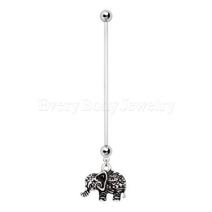 Product BioFlex Pregnancy Navel Ring with Henna Elephant