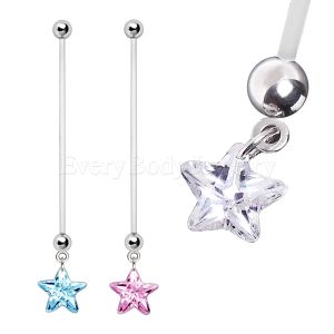 Product BioFlex Clear Star Pregnancy Navel Ring