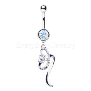 Product 316L Stainless Steel Aurora Daisy Dangle Navel Ring